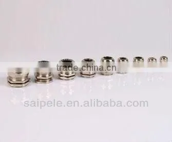 2013 New waterproof electric brass cable gland with rubber seal