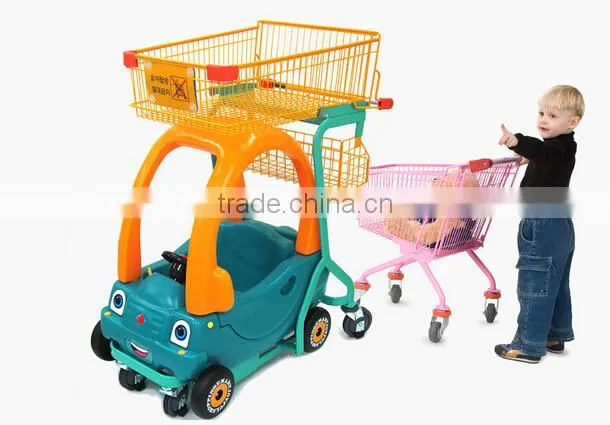 Fashion!Children Car Style Shopping Carts,Shopping Trolley with Kid Car