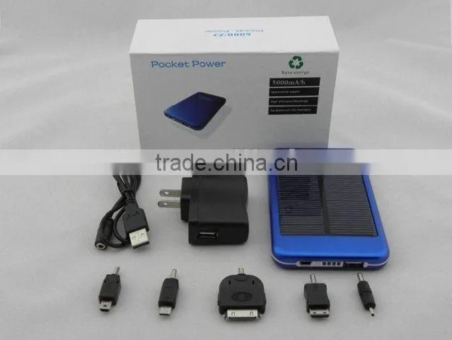 5000mAh solar cell phone charger