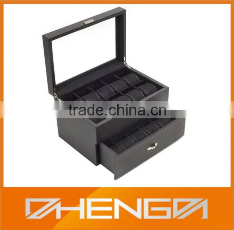 Good Quality Rectangular Leather Watch Box Packaging in China