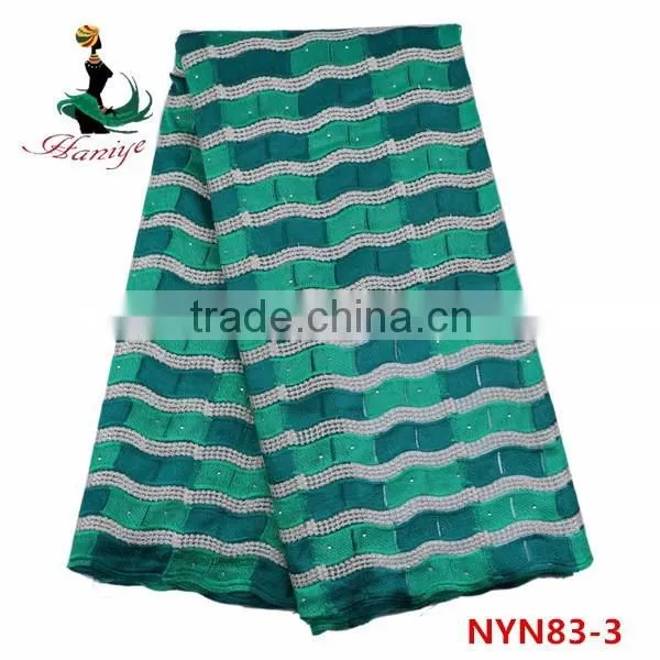 2016 Haniye new design tulle lace fabric tulle lace fabric wholesale for clothes/NYN83