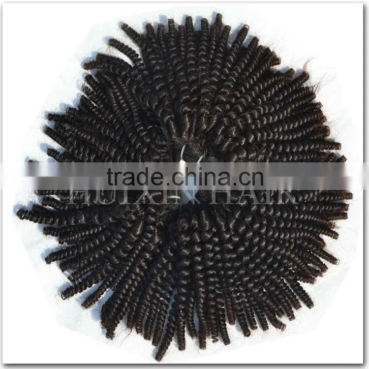 Afro Kinky Curly Human Hair weave Blonde Hair 16inches Peruvian