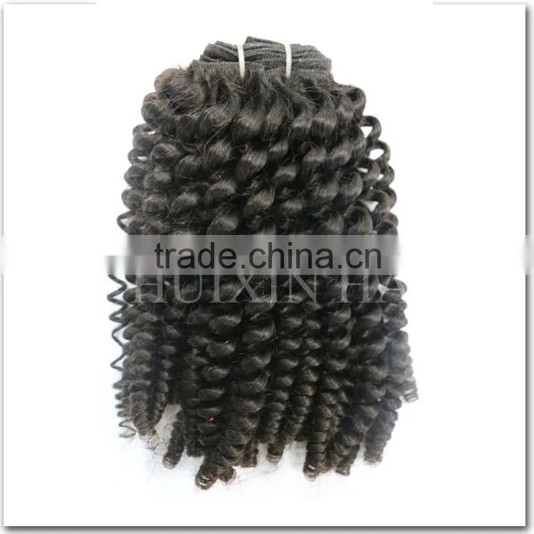 Afro Kinky Curly Human Hair weave Blonde Hair 16inches Peruvian