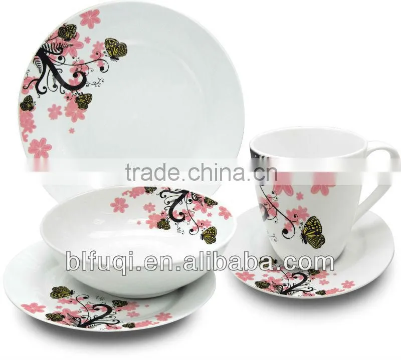 22 pcs sunflower dinnerware sets
