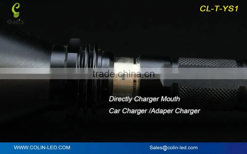 high brightness rechargeable led tactical flashlight