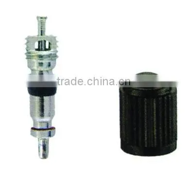 tire valve cap and valve core