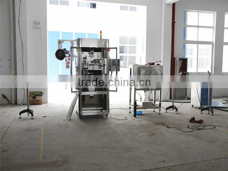 Automatic PVC/PET bottle shrink sleeve inserting machine