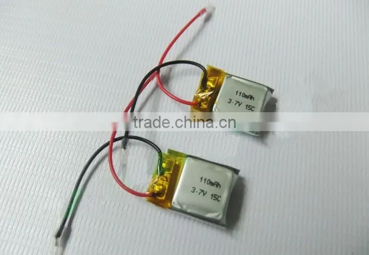 Remote control aircraft MP3/MP4 lithium battery 3.7V 15C 110mAh power battery model accessories