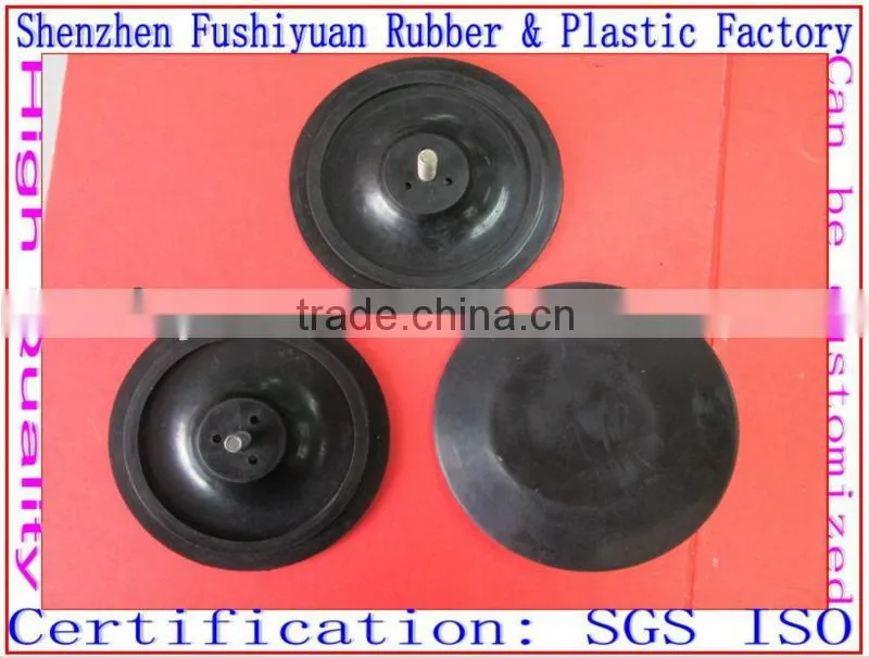 75 89mm black silicone rubber suction cup sucker with M6 screw for car mirror navigator instrument