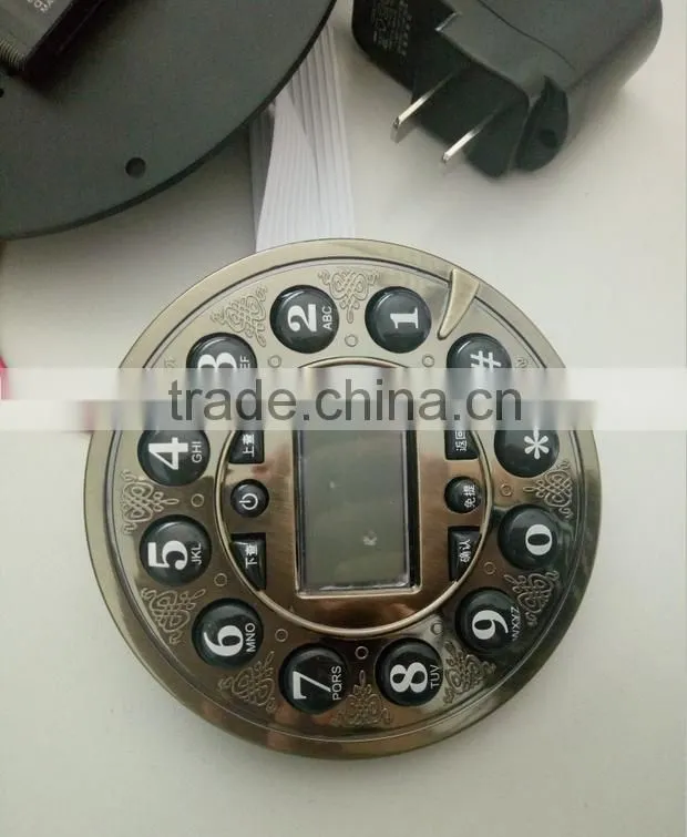 Black Phone Old Corded Telephone With Sim Card