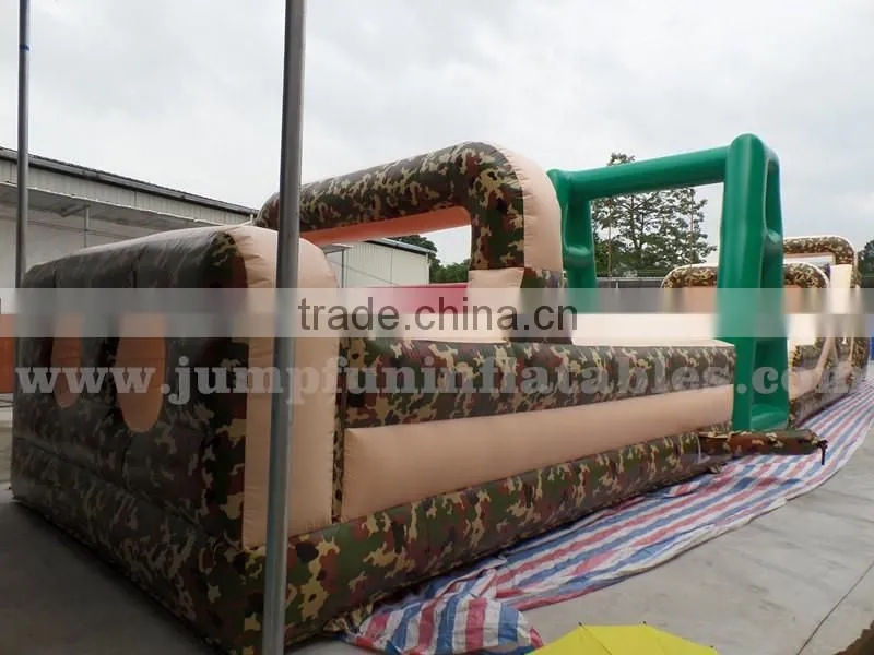 24m Large Obstacle Course adults outdoor challenge sports Boot Camp Inflatable Course for sale