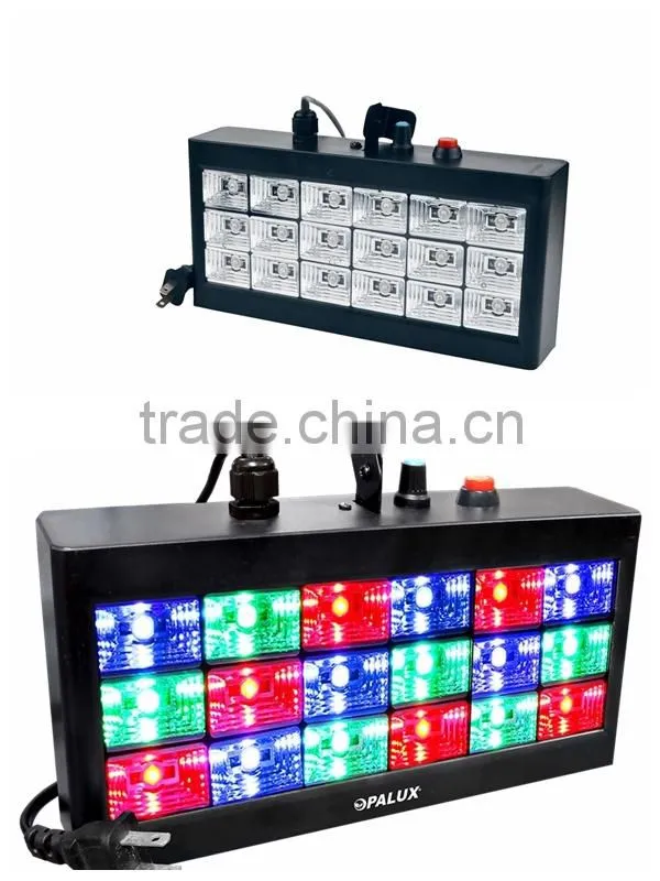 18pcs RGB Full Color LED Mini Strobe Light High Brightness strobe light Disco Party light