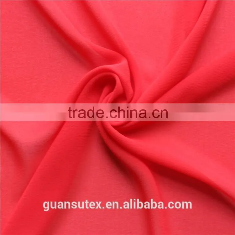 best selling 75D high density chiffon fabric for dress/satin