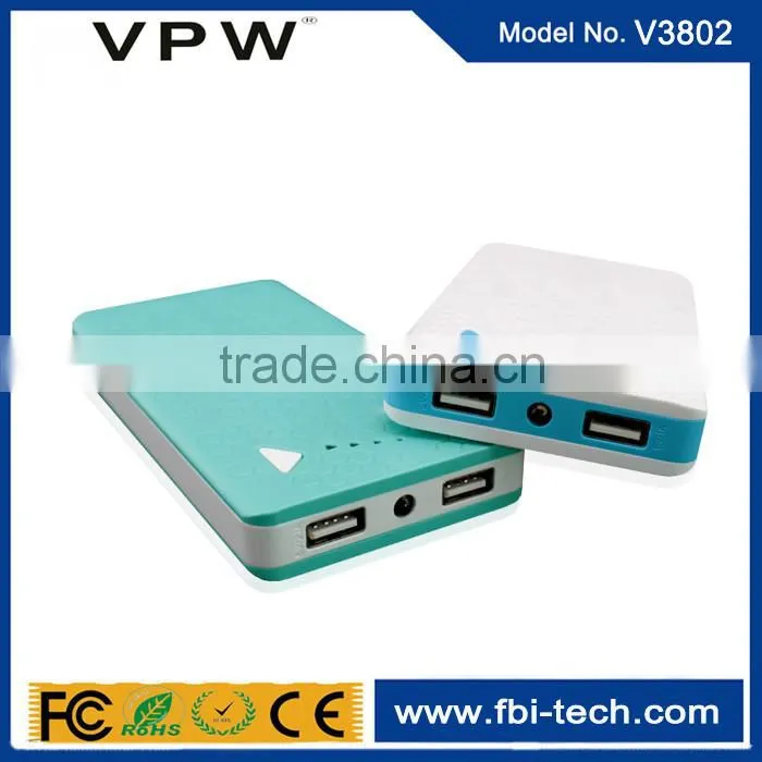 Large Capacity Fast Charging Dual output 8000mah Power Bank