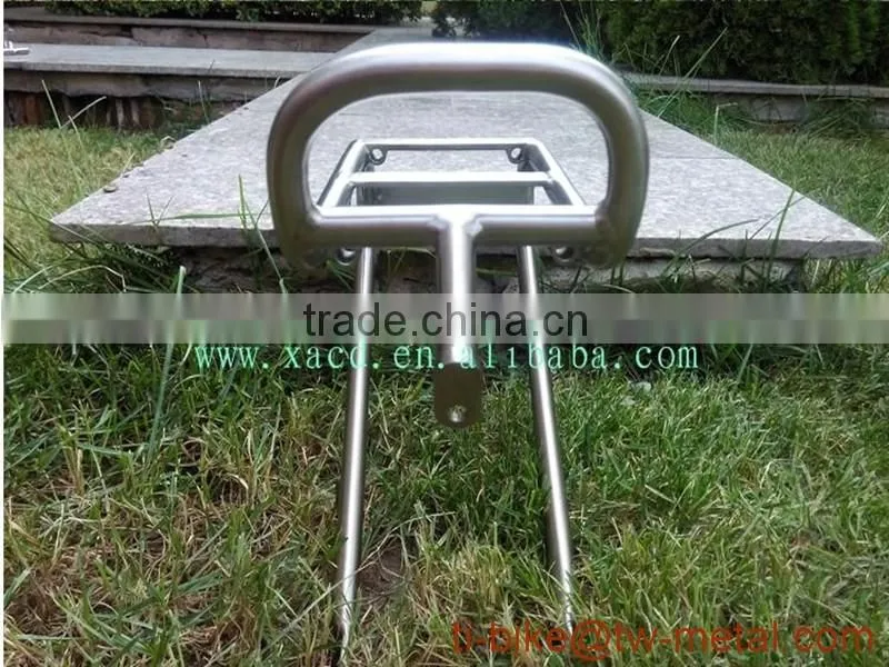 Super light titanium bicycle front rack customized ti luggage carrier & bag holder cheap ti bike front rack made in china