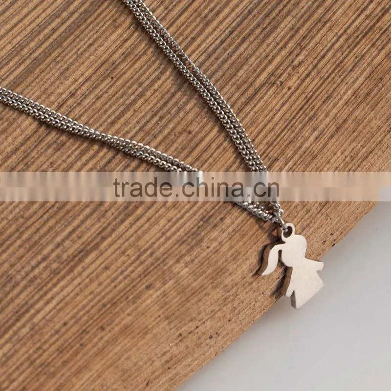 Stainless Steel little Girl Charm Baby Girl Pendant Little Girl Shaped Pendant for sale