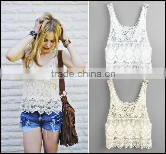 2016 Wholesale Hot Selling Girls Sexy Cool Summer Crochet Top