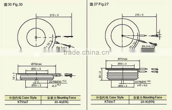 Russian Type Semiconductors T123 T133 T143 T153 T253 T173 200-4000A
