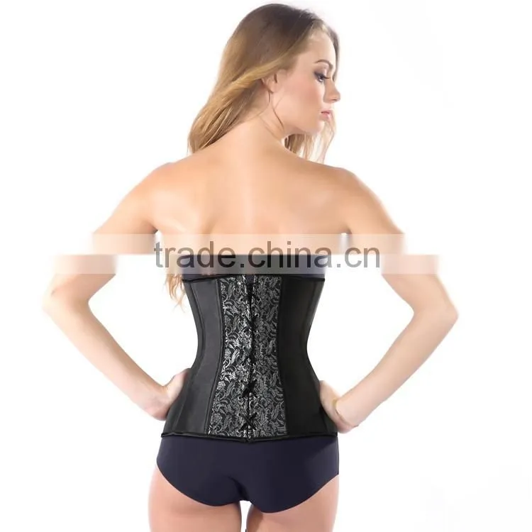 MIDNIGHT CLASPED OVERBUST CORSET WAIST TRAINER