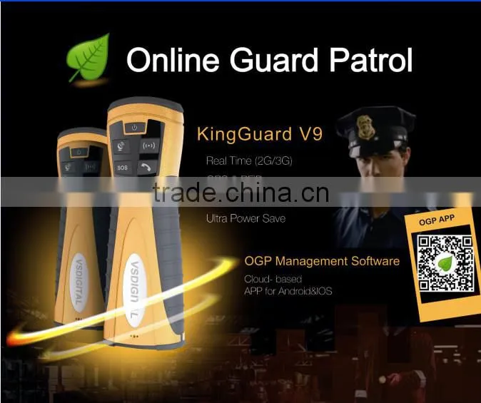 GPRS guard tour monitoring system with gprs panic button