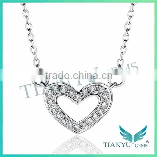 Wholesale Fashion Moissanite Diamond Pendants Charms 925 Sterling Silver Necklace
