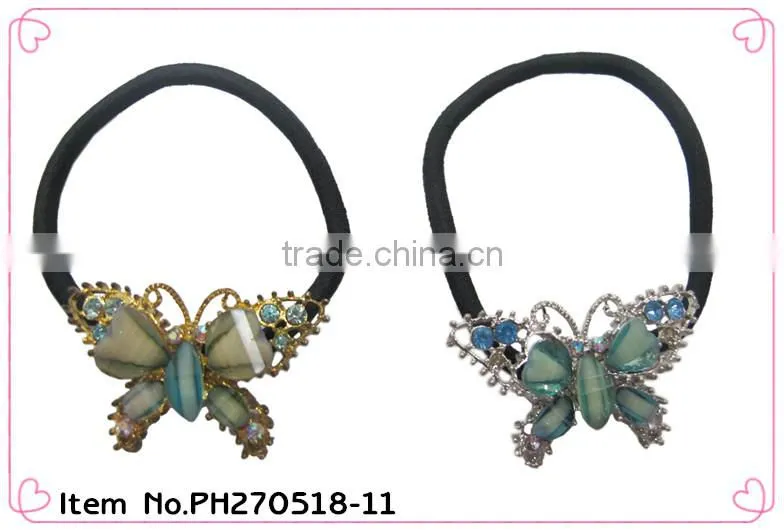 girls elastic hairband elastic hair band with pearls