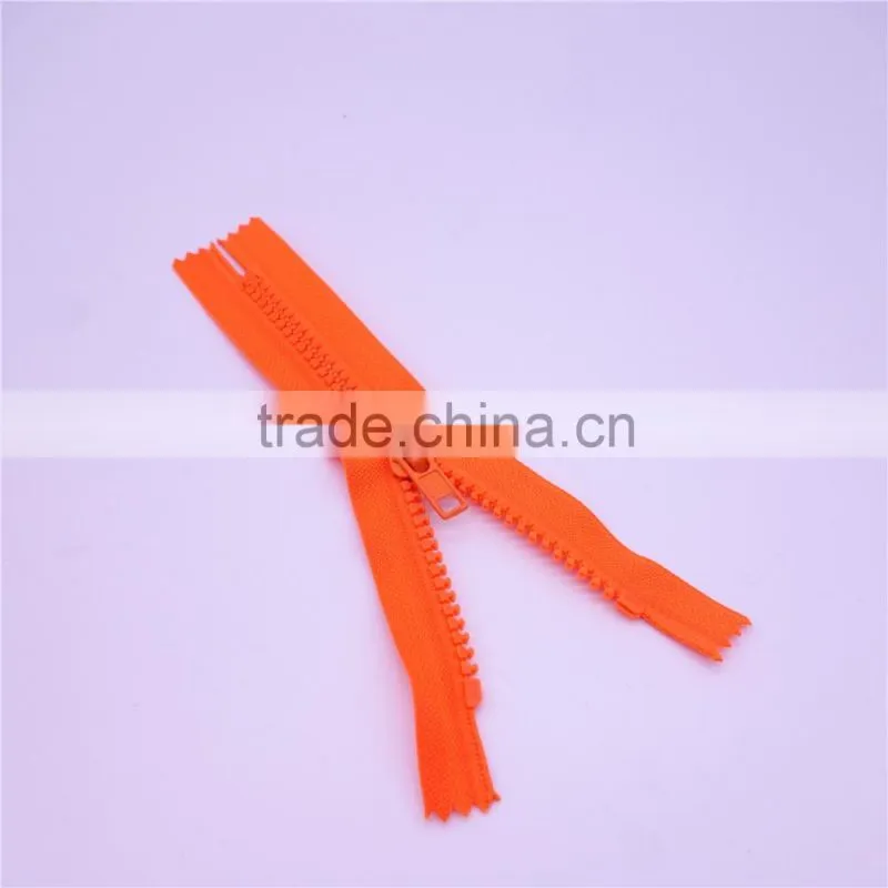 resin zipper close -end zipper for pocket