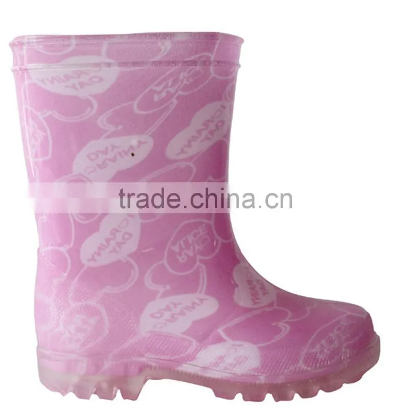 Wholesale boys car pattern PVC rain boot children cheap PVC rain boots