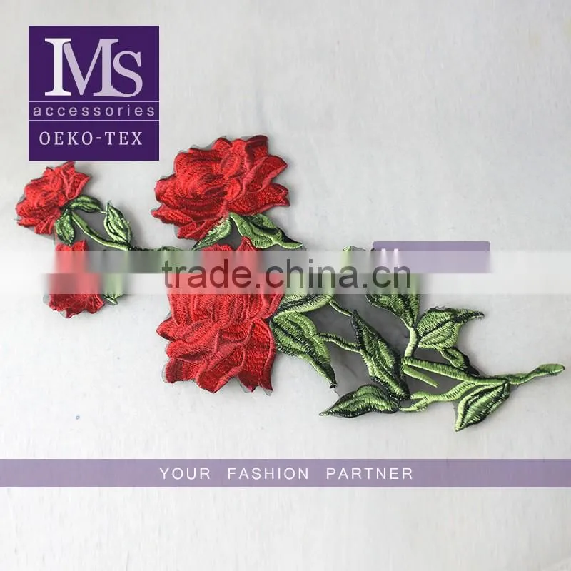 Garment decoration 4cm white net embroidery lace trim on wholesale