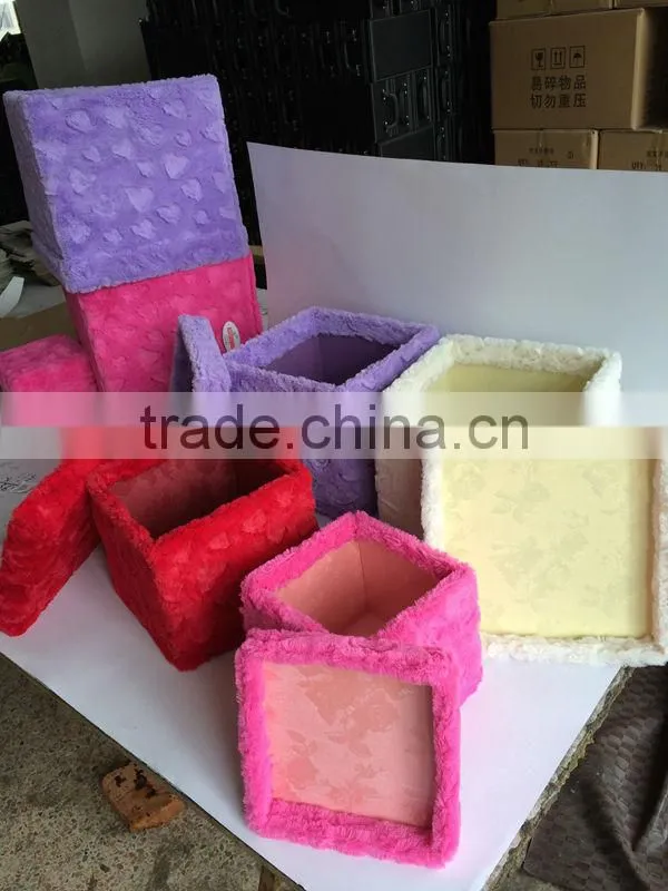 various colors and designs fabric storage box wholesale