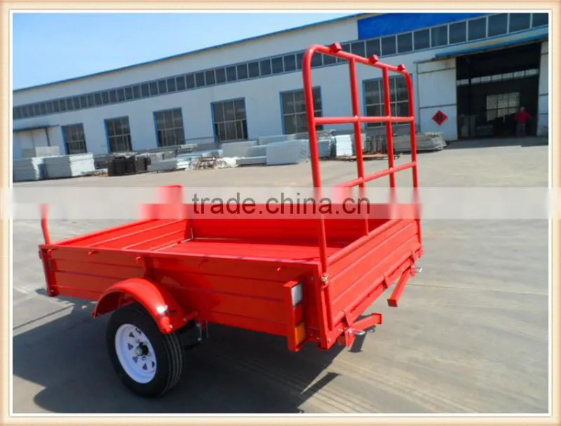 CE certificated 7*4 single axle cargo trailer