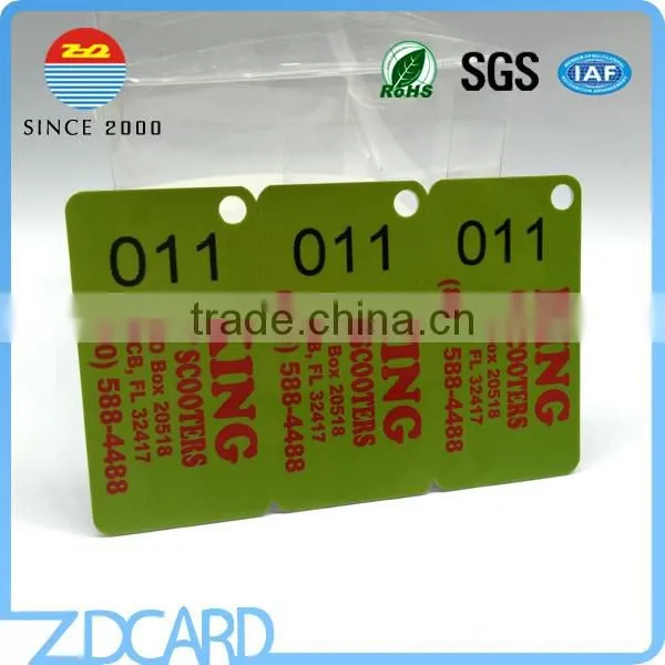 2 in 1 Combo barcode key tag plastic pvc membership card