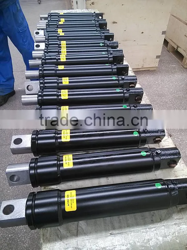 Tie rod hydraulic cylinders for agriculitural equipment