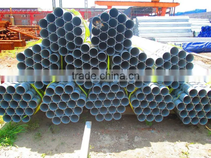 Q195/Q235/Q345 erw welded pre galvanized round structure steel pipe/tube oil and gas pipe