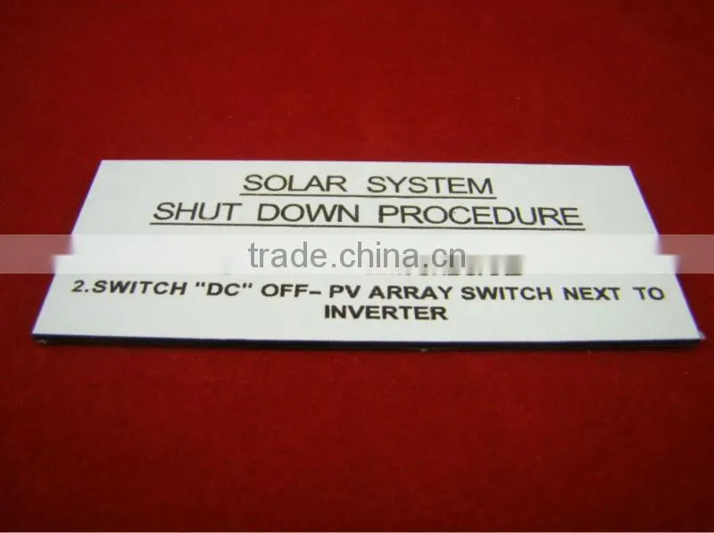 3M adhesive abs label