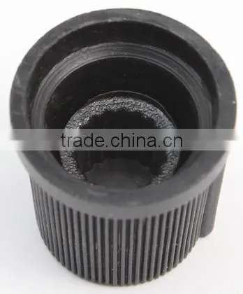 guitar red cap plastic knurled knob 6mm shaft