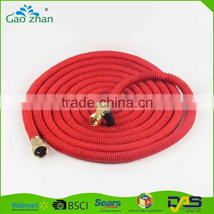 Double Layer Latex Retractable Expandable Garden Hose Pipe Elastic Garden Water Hose for Irrigation