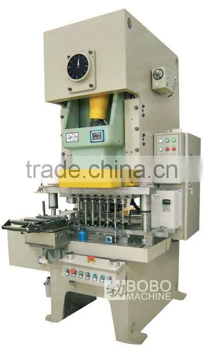 Pressing line for sheet metal blanking and forming