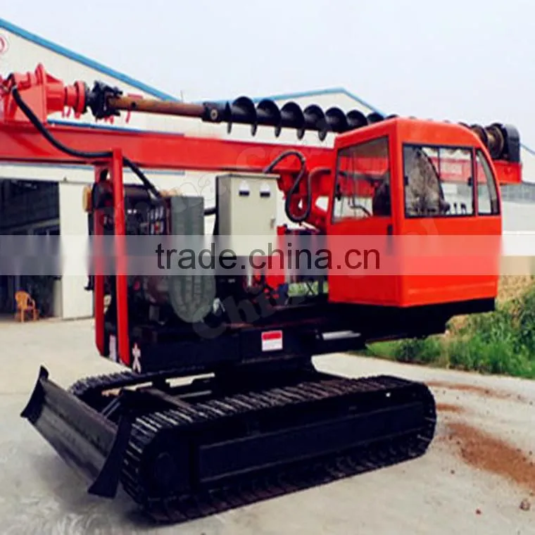 Hydraulic hammer pile driver for construction