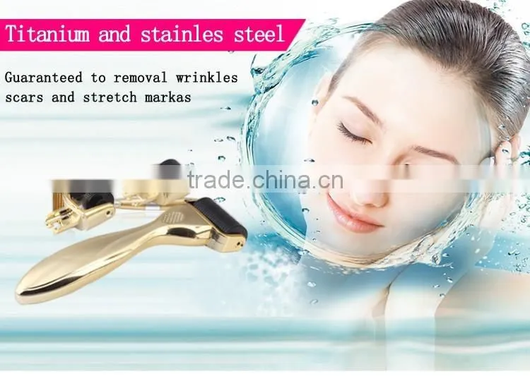 Hot sale Dermaroller 180needles 600needles 1200needles 3 in 1 derma roller titanium micro needle roller