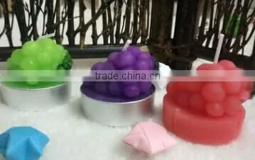 3PK FRUIT GRAPE CANDLE