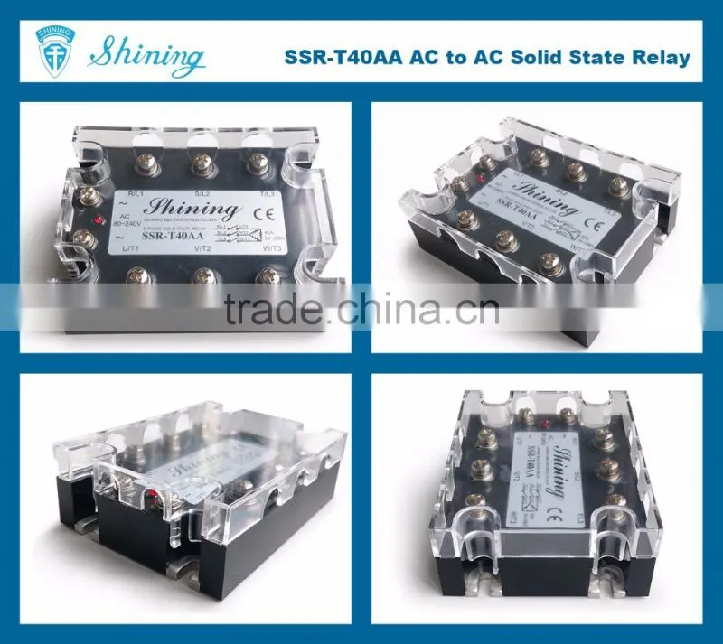 SSR-T40AA Low Power Three Phase AC Relay 40A Fotek SSR