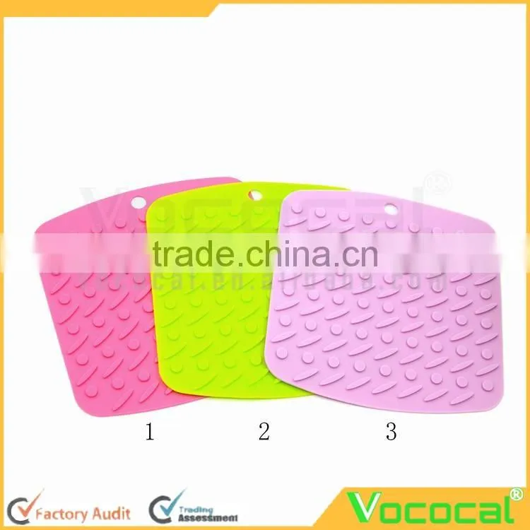 Small Smooth Angle Square Silicone Placemat Cup Mat Coaster Place Mat