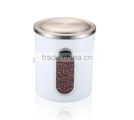 Blue 3-Piece Metal Nested Kitchen Canister Storage Set