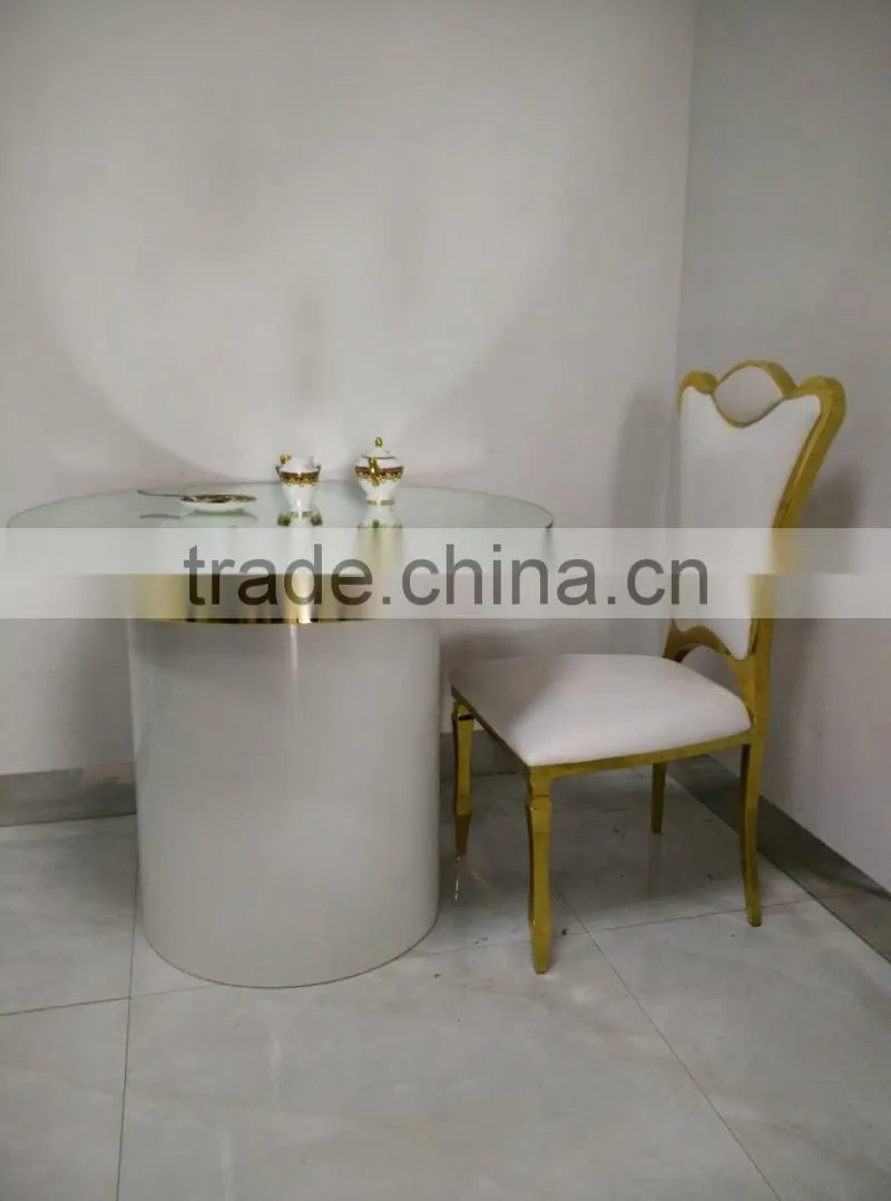 Gold Indian reception stainless steel wedding chair