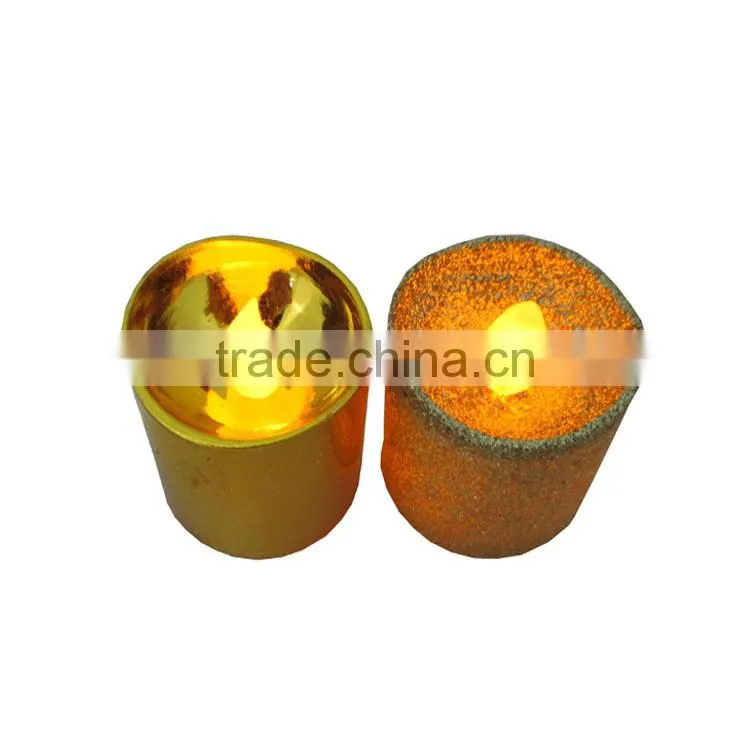 Colorful flameless decoration mini led halloween tea light