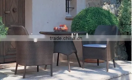 2017 Sigma all weather quickest delivery resin wicker metal and glass top center table