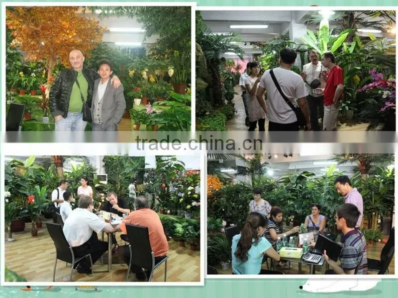 highly ornamental artificial green hedge for wall decor