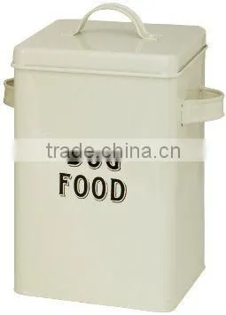 Natural Powder Paint Pets Good Dog Food Storage Canister