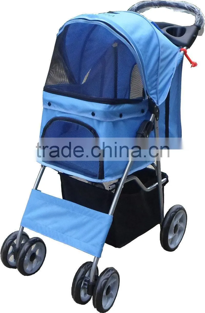 Pet Travel Stroller Pushchair Pram Jogger Buggy Swivel Wheels. H0116